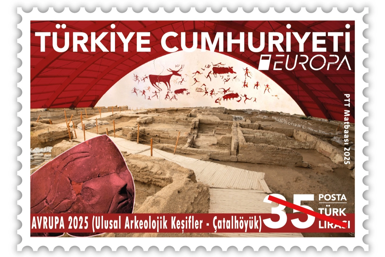 'Avrupa'nın en güzel pulu' oylamaları sürüyor... PTT, arkeolojik keşiflerle Türkiye'yi temsil ediyor